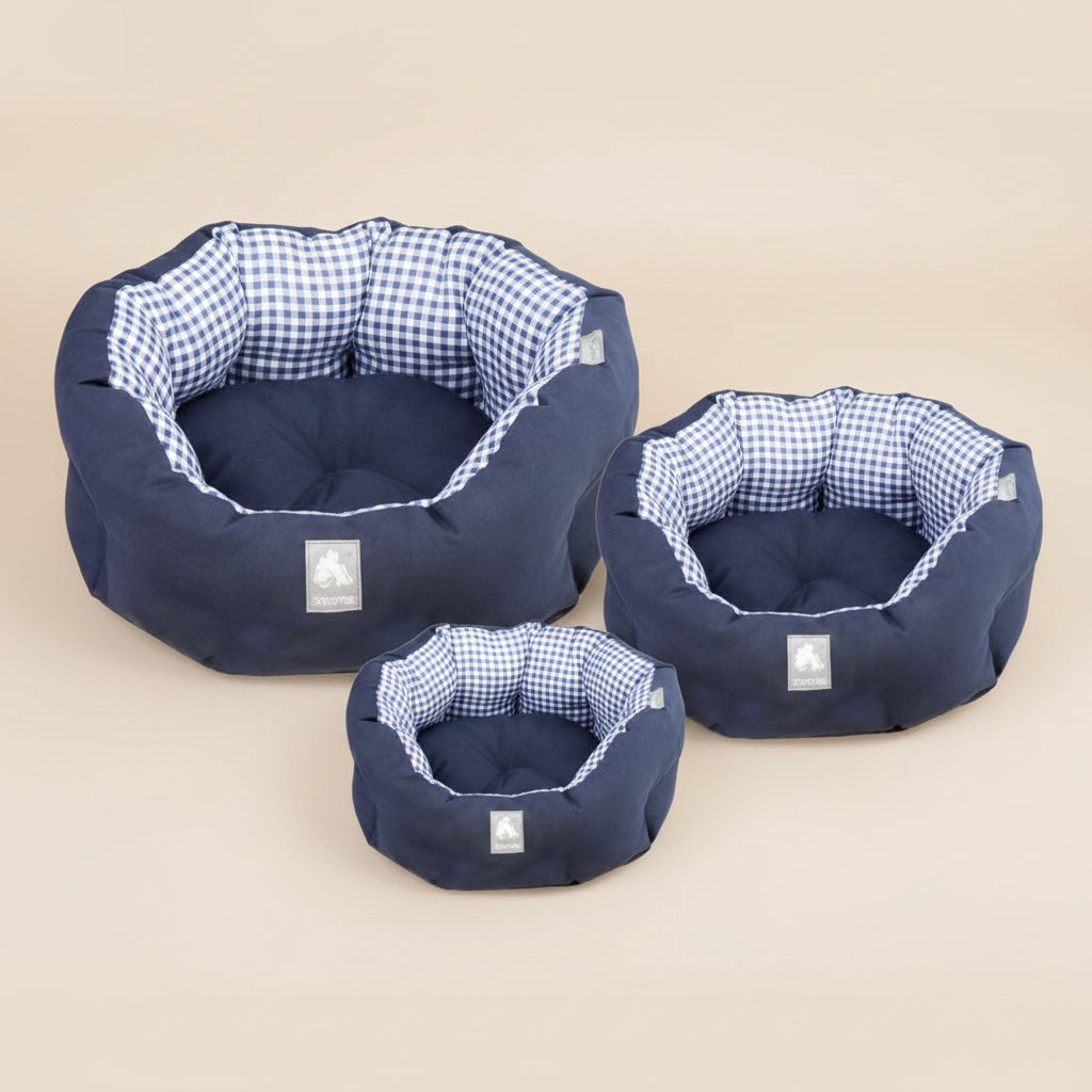 JUEGO 3 CUNAS JET SET Avangarde. AZUL S - 46x38x22h cm. M - 56x46x24h cm L - 66x59x26h cm