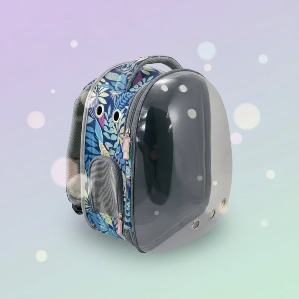 MOCHILA SPACE AZUL Con Flores