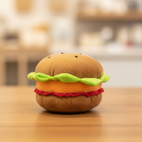 HAMBURGUESA PELUCHE 10X10X8CM.