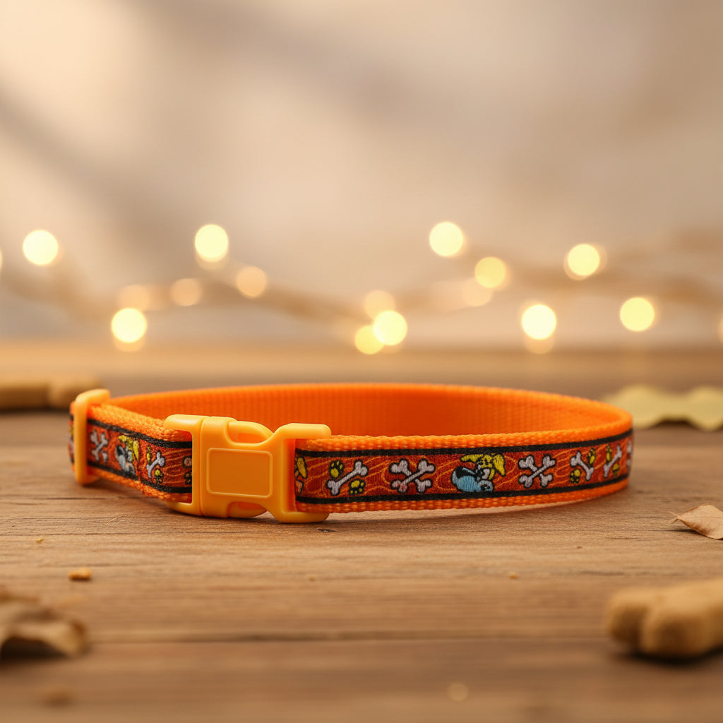 COLLAR BULLY 20x350-500mm. NARANJA