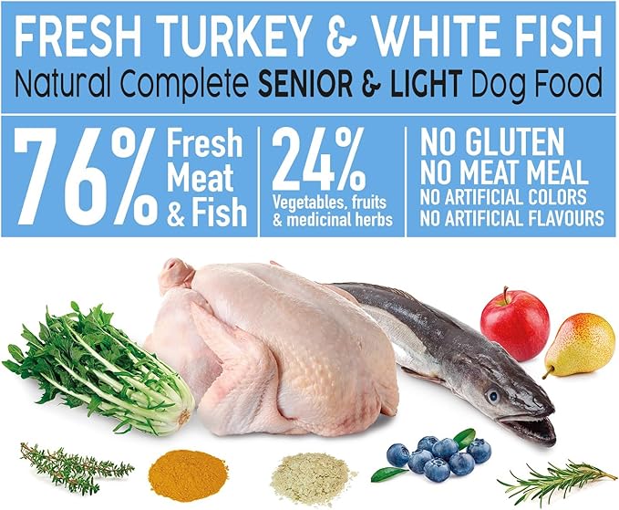 Arquivet Fresh SENIOR Light Pavo & White Fish 10 Kg.