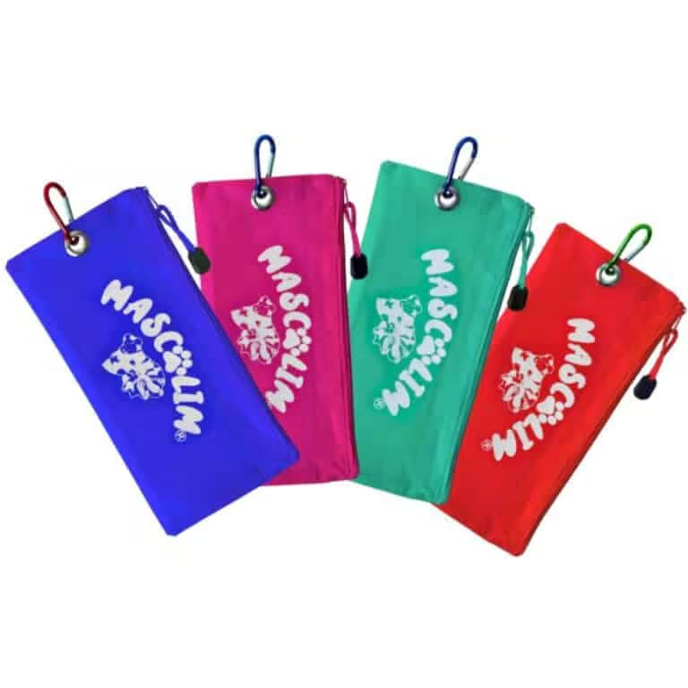 Estuche Portabolsas Verde, Rojo, Rosa y Azul Mascolim 11.5X24.5Cm