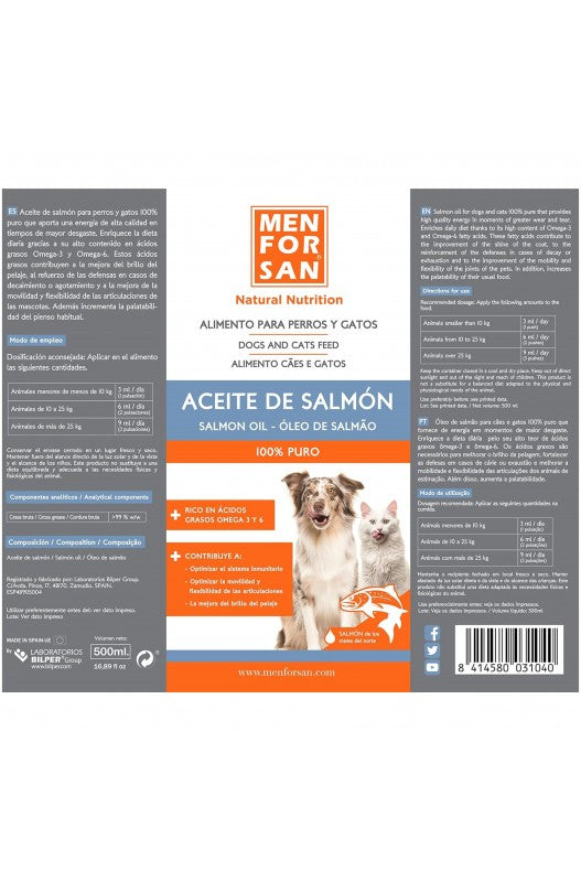 ACEITE DE SALMON 500ml. Menforsan