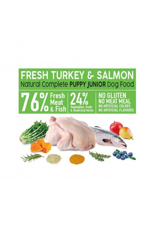 Arquivet Fresh PUPPY Junior Pavo & Salmon 10 Kg y 2´5 kg