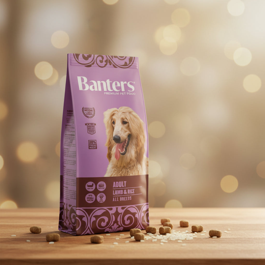 BANTERS DOG ADULT LAMB&RICE 3KG.