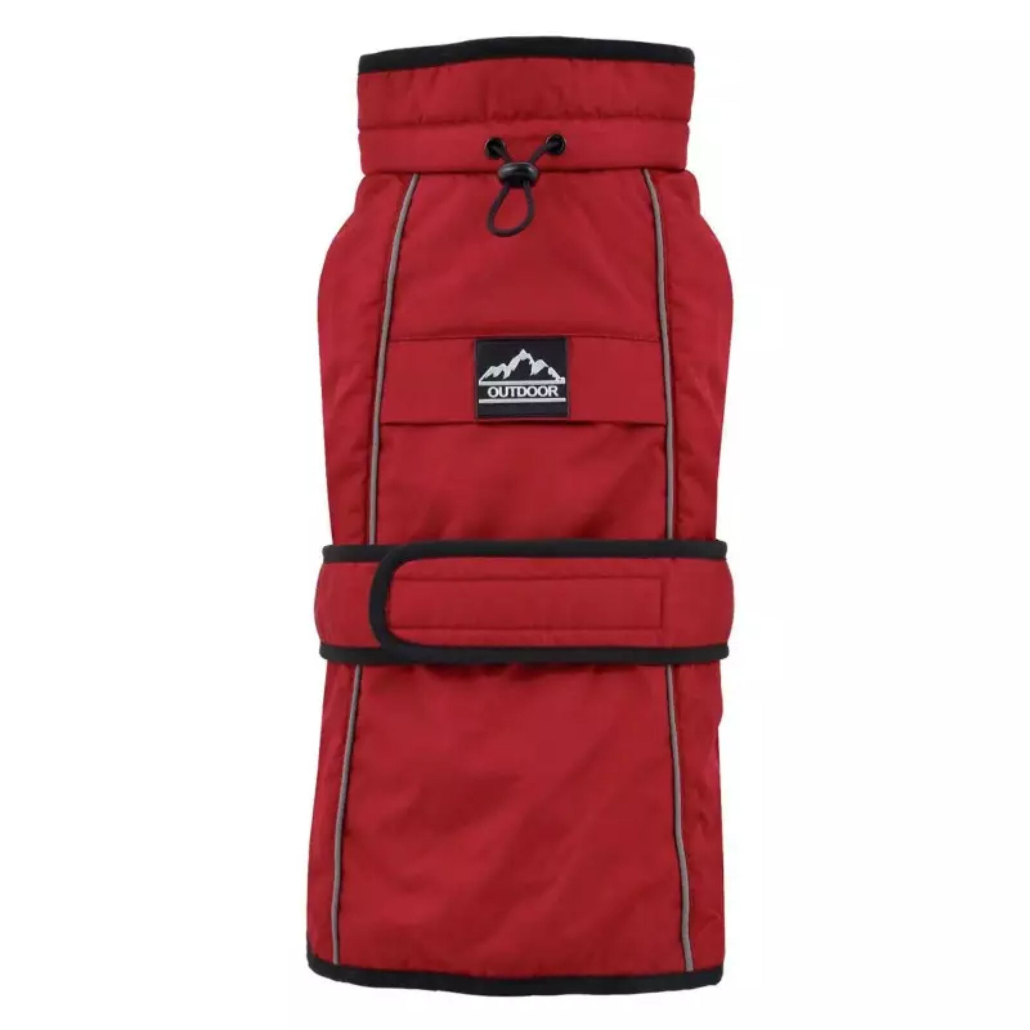 IMPERMEABLE CON FORRO POLAR ROJO SIN PATAS 25cm, 40cm y 50cm