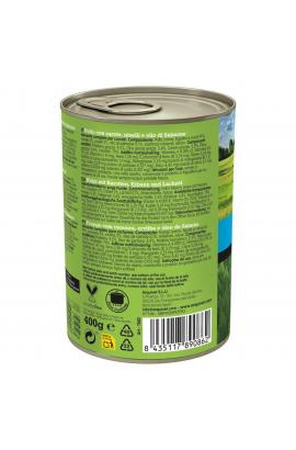 LATA JUNIOR Pollo/Zanahorias/Guisantes/Aceite de salmón 400gr.