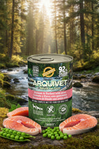 LATA SALMON Y PAVO Con Guisantes 400gr.