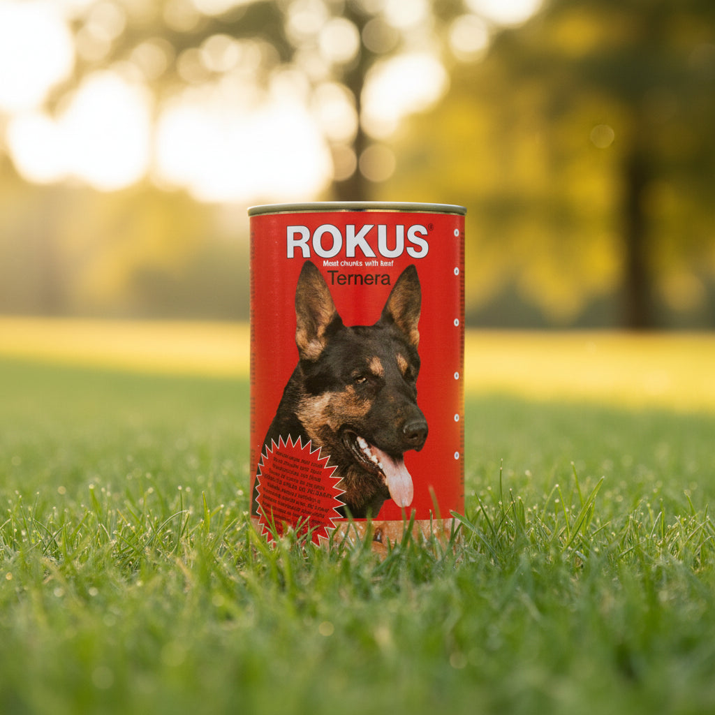 LATA PERROS TERNERA 410gr. Rokus 