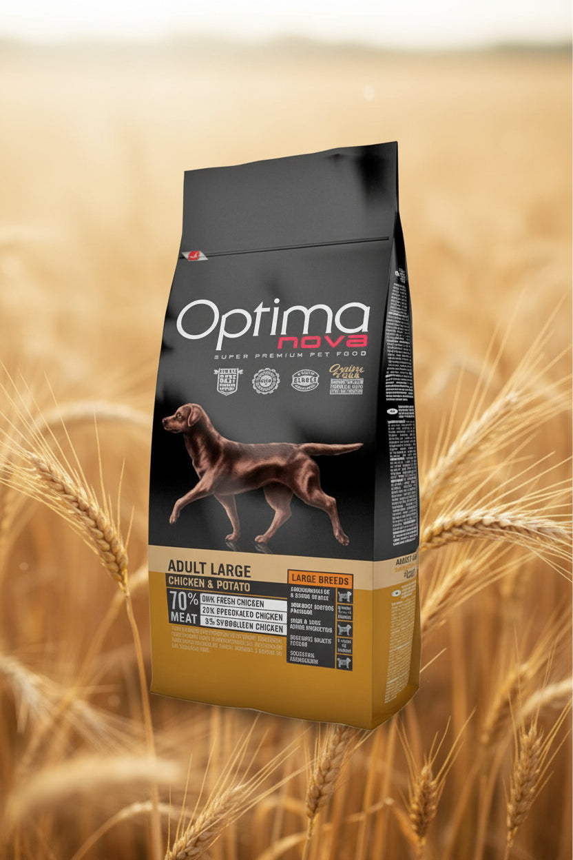 OPTIMA NOVA ADULT MEDIUM/LARGE CHICKEN POTATO 12 KG.