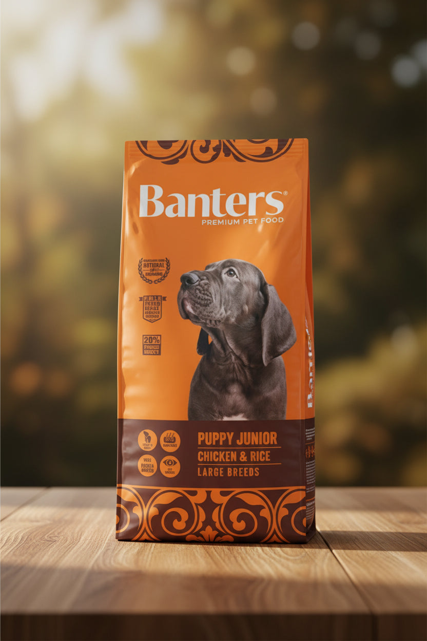 BANTERS DOG PUPPY JUNIOR 15 KG y 3 KG